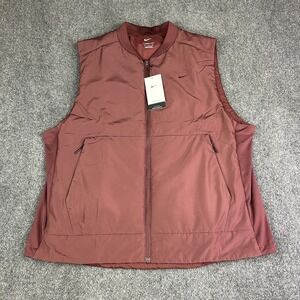 Nike Therma-FIT Unlimited Training Vest Mens Size XL Burgundy Crush FB7553-652
